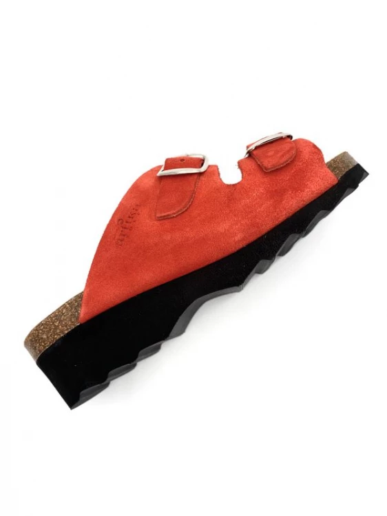 Mule Réglable Gadin Rouge En Velours Cuir | Petite Taille Femme | Artika Rouge 6 Mule Réglable Gadin Rouge En Velours Cuir | Petite Taille Femme | Artika Rouge – Image 6