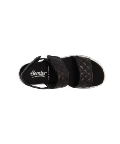 Semler Sandale 2 Velcro Matellassé Hanna 3015 Noir -Women Calvin Klein Clothing popular shop hanna 3015 cuir noir semler 4