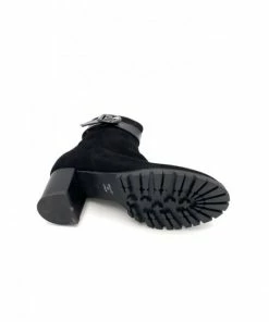 Mini Maxi Bottine à Zip En Velours Noir à Talon | Petite Pointure Femme | Ellen Kassel Noir -Women Calvin Klein Clothing popular shop i 2330 chevre velours noir mini maxi 3