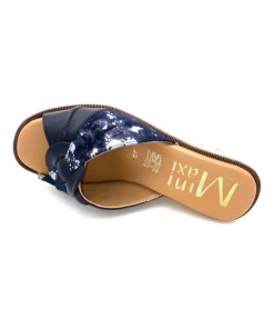 Mule En Cuir Et Nubuck Marine Fantaisie | Petite Pointure Femme | Mini Maxi Marine -Women Calvin Klein Clothing popular shop i 868 cuir nubuck marine mini maxi 3