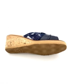 Mule En Cuir Et Nubuck Marine Fantaisie | Petite Pointure Femme | Mini Maxi Marine -Women Calvin Klein Clothing popular shop i 868 cuir nubuck marine mini maxi 4