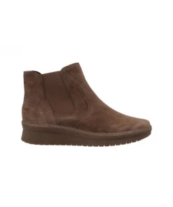 Boots Chelsea En Velours Marron | Petite Taille Femme | Semler Taupe