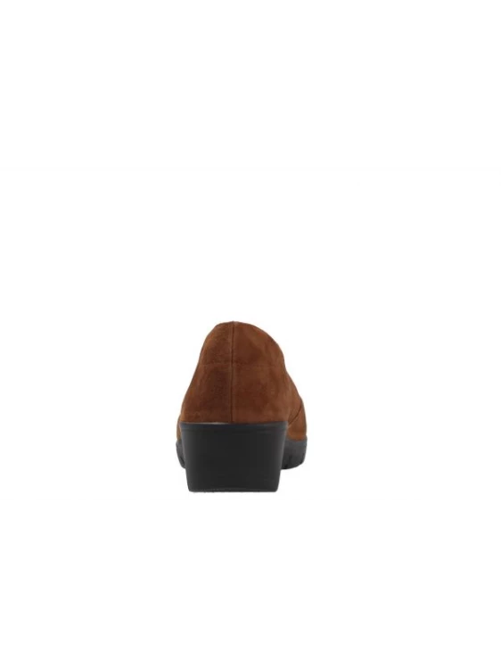 Mocassin Compensé En Velours Cuir Cognac | Petite Taille Femme | Semler Cognac 2 Mocassin Compensé En Velours Cuir Cognac | Petite Taille Femme | Semler Cognac – Image 2