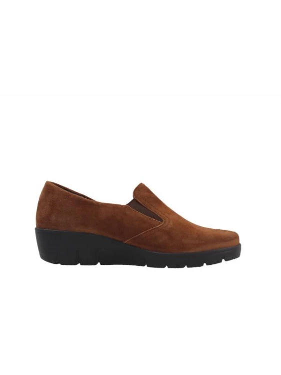 Mocassin Compensé En Velours Cuir Cognac | Petite Taille Femme | Semler Cognac 3 Mocassin Compensé En Velours Cuir Cognac | Petite Taille Femme | Semler Cognac – Image 3