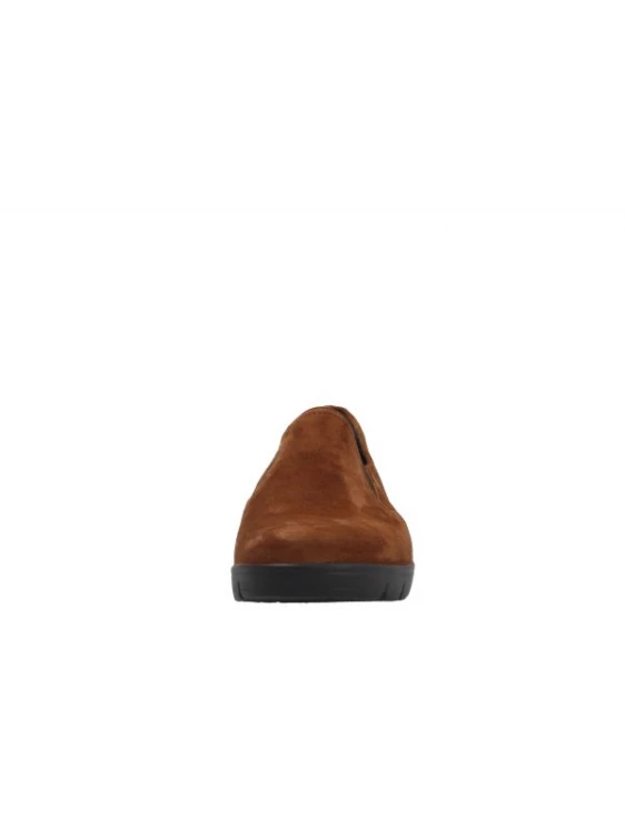 Mocassin Compensé En Velours Cuir Cognac | Petite Taille Femme | Semler Cognac 4 Mocassin Compensé En Velours Cuir Cognac | Petite Taille Femme | Semler Cognac – Image 4