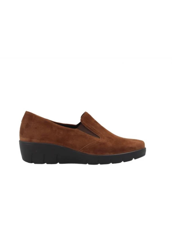 Mocassin Compensé En Velours Cuir Cognac | Petite Taille Femme | Semler Cognac 1 Mocassin Compensé En Velours Cuir Cognac | Petite Taille Femme | Semler Cognac