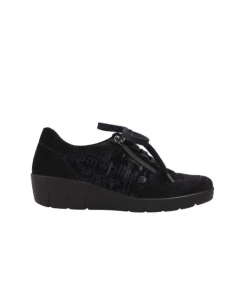 Lacet Compensé En Velours Marine | Petite Pointure Femme | Semler Marine