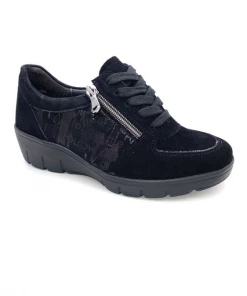 Lacet Compensé En Velours Noir | Petite Taille Femme | Semler Noir