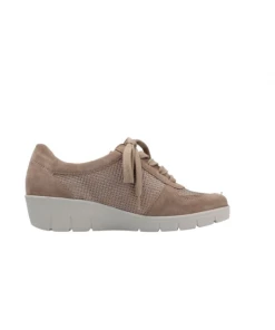 Basket Lacets Compensée En Cuir Suédé Beige | Petite Pointure Femme | Semler Beige -Women Calvin Klein Clothing popular shop judith 7085 cuir suede beige semler 2