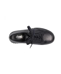 Sneakers Confort à Lacet En Cuir Marine | Petite Taille Femme | Semler Marine -Women Calvin Klein Clothing popular shop lena 5135 cuir marine semler 4