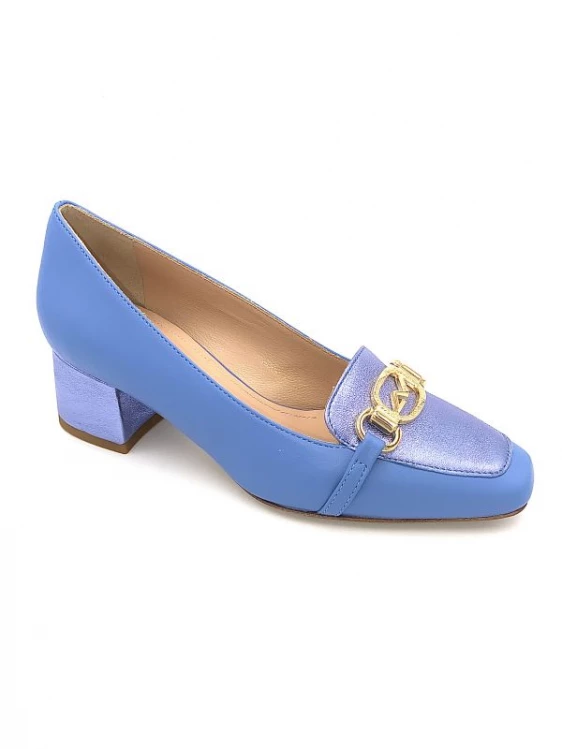 Mocassin à Talon En Cuir Bleu Petite Taille Femme Ellen Kassel Bleu 1 Mocassin à Talon En Cuir Bleu Petite Taille Femme Ellen Kassel Bleu