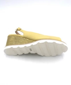 Sandale Compensée Ouverte Jaune En Cuir | Petite Pointure Femme |Ellen Kassel Jaune -Women Calvin Klein Clothing popular shop m 543 cuir jaune ellen kassel 3