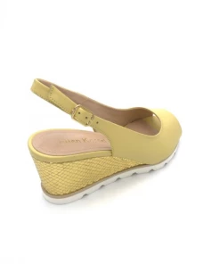 Sandale Compensée Ouverte Jaune En Cuir | Petite Pointure Femme |Ellen Kassel Jaune -Women Calvin Klein Clothing popular shop m 543 cuir jaune ellen kassel 4