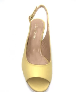 Sandale Compensée Ouverte Jaune En Cuir | Petite Pointure Femme |Ellen Kassel Jaune -Women Calvin Klein Clothing popular shop m 543 cuir jaune ellen kassel 5