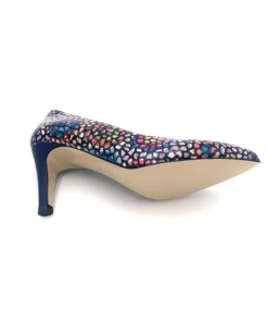 Escarpin à Talon En Cuir Marine Multi Couleur | Petite Taille Femme | Ellen Kassel Marine/multi -Women Calvin Klein Clothing popular shop m 751 cuir marine multi ellen kassel 3