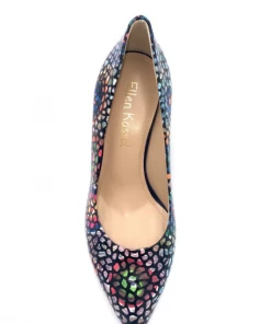 Escarpin à Talon En Cuir Marine Multi Couleur | Petite Taille Femme | Ellen Kassel Marine/multi -Women Calvin Klein Clothing popular shop m 751 cuir marine multi ellen kassel 4