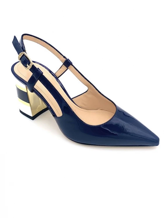 Escarpin En Cuir Marine Et Blanc à Talon Fantaisie | Petite Pointure Femme | Ellen Kassel Marine.blanc 1 Escarpin En Cuir Marine Et Blanc à Talon Fantaisie | Petite Pointure Femme | Ellen Kassel Marine.blanc