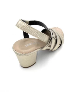 Sandale En Cuir Couleur Platine à Talon | Petite Pointure Femme |ELLEN KASSEL Platine -Women Calvin Klein Clothing popular shop p 3588 cuir platine ellen kassel 3