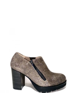 Mocassin Sur Talon Haut En Velours Taupe | Petite Taille Femme | Ellen Kassel Taupe