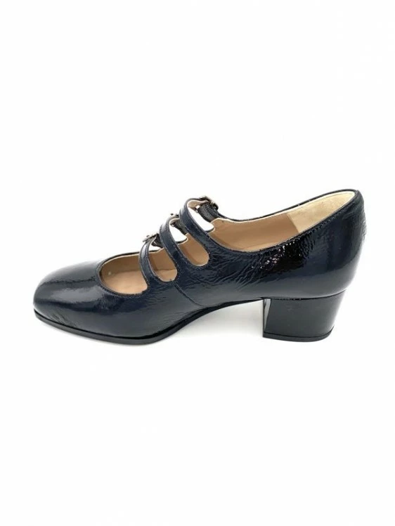 Escarpin Trotteur En Cuir Vernis Noir à Brides | Petite Taille Femme | Ellen Kassel Noir 2 Escarpin Trotteur En Cuir Vernis Noir à Brides | Petite Taille Femme | Ellen Kassel Noir – Image 2