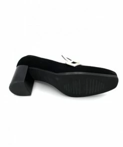 Escarpin à Talon Original Noir En Velours | Petite Taille Femme | Ellen Kassel Noir -Women Calvin Klein Clothing popular shop p 4116 velours cuir noir ellen kassel 3