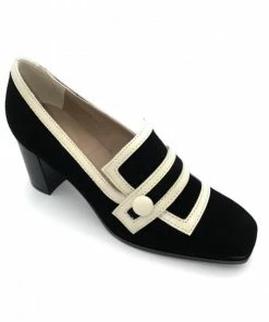 Escarpin à Talon Original Noir En Velours | Petite Taille Femme | Ellen Kassel Noir -Women Calvin Klein Clothing popular shop p 4116 velours cuir noir ellen kassel 4