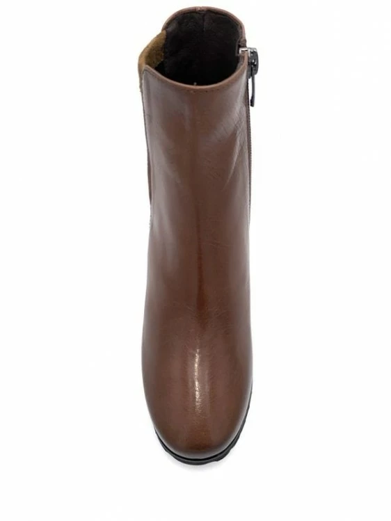 Bottine Compensée Cognac En Cuir | Petite Pointure Femme | Ellen Kassel Cognac 4 Bottine Compensée Cognac En Cuir | Petite Pointure Femme | Ellen Kassel Cognac – Image 4