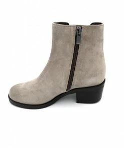 Bottine Chelsea En Cuir Velours Taupe à Talon | Petite Taille Femme | Ellen Kassel Taupe -Women Calvin Klein Clothing popular shop p 5244 velours cuir taupe ellen kassel 2