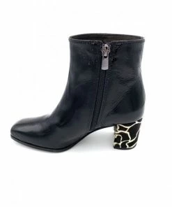 Bottine Chelsea à Talon En Cuir Vernis Noir | Petite Pointure Femme | Ellen Kassel Noir -Women Calvin Klein Clothing popular shop p 5269 cuir vernis noir ellen kassel 2