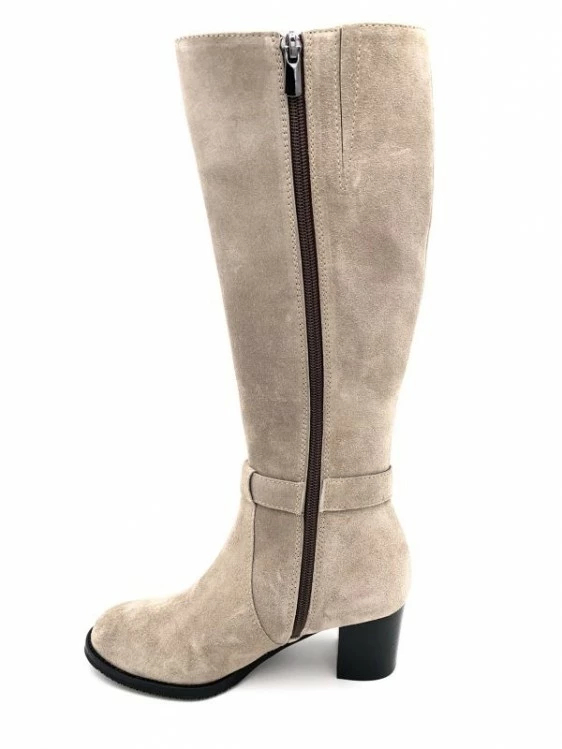 Botte Boucle Taupe En Velours à Talon | Petite Pointure Femme | Ellen Kassel Taupe 2 Botte Boucle Taupe En Velours à Talon | Petite Pointure Femme | Ellen Kassel Taupe – Image 2