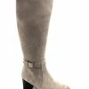 Botte Boucle Taupe En Velours à Talon | Petite Pointure Femme | Ellen Kassel Taupe