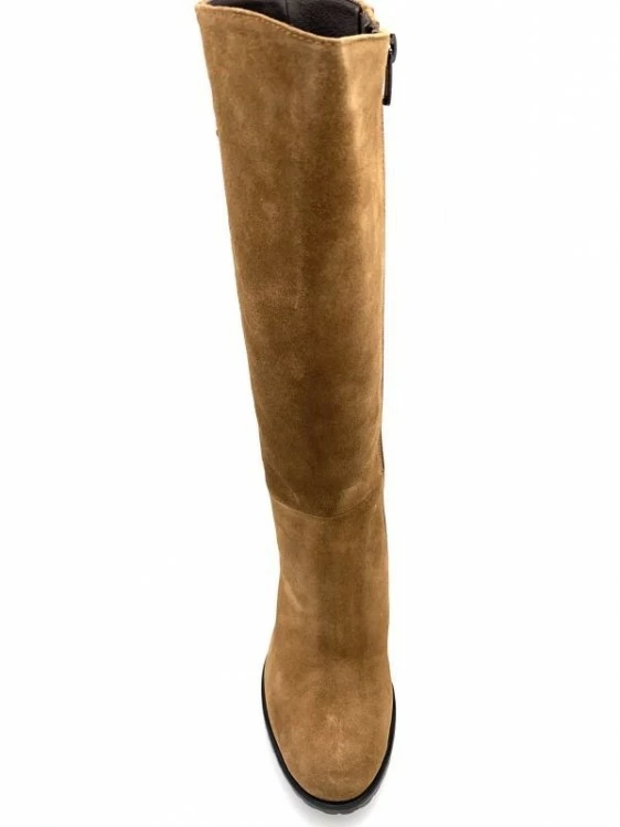 Botte Plateau Talon Haut En Velours Cognac | Petite Pointure Femme | Ellen Kassel Cognac 4 Botte Plateau Talon Haut En Velours Cognac | Petite Pointure Femme | Ellen Kassel Cognac – Image 4