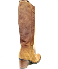 Botte Talon Haut En Velours Cognac | Petite Taille Femme | Ellen Kassel Cognac -Women Calvin Klein Clothing popular shop p 93149340 velours cuir cog ellen kassel 2