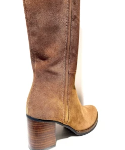 Botte Talon Haut En Velours Cognac | Petite Taille Femme | Ellen Kassel Cognac -Women Calvin Klein Clothing popular shop p 93149340 velours cuir cog ellen kassel 3