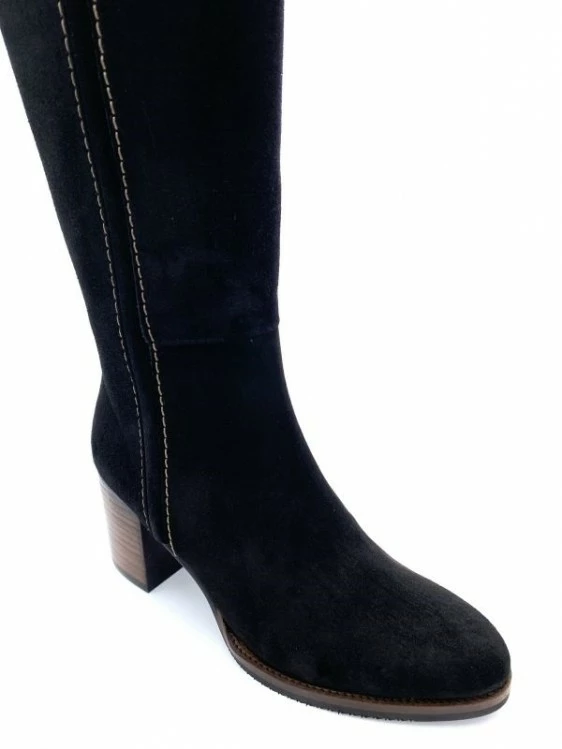 Botte Noir En Velours Cuir à Talon | Petite Taille Femme | Ellen Kassel Noir 5 Botte Noir En Velours Cuir à Talon | Petite Taille Femme | Ellen Kassel Noir – Image 5