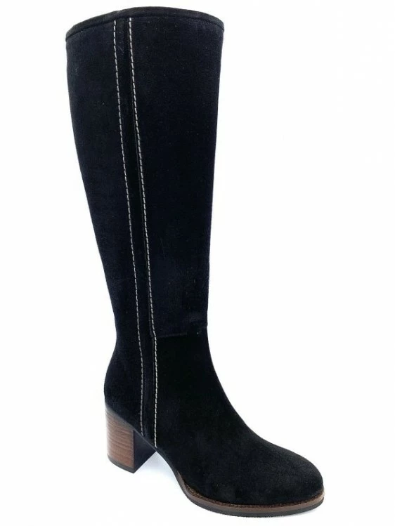 Botte Noir En Velours Cuir à Talon | Petite Taille Femme | Ellen Kassel Noir 1 Botte Noir En Velours Cuir à Talon | Petite Taille Femme | Ellen Kassel Noir