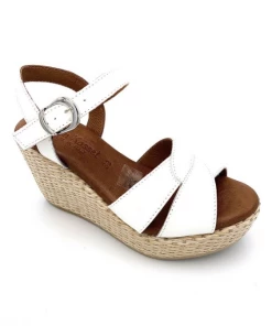 Sandale Haute En Cuir Vernis Blanc |Petite Taille Femme | Ellen Kassel Blanc