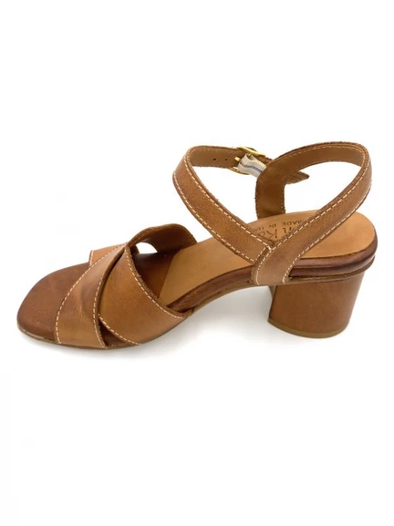 Sandale En Cuir Cognac à Talon | Petite Pointure Femme | Ellen Kassel Cognac 4 Sandale En Cuir Cognac à Talon | Petite Pointure Femme | Ellen Kassel Cognac – Image 4