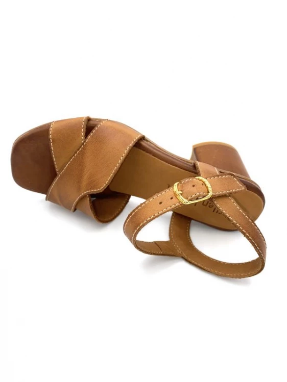 Sandale En Cuir Cognac à Talon | Petite Pointure Femme | Ellen Kassel Cognac 5 Sandale En Cuir Cognac à Talon | Petite Pointure Femme | Ellen Kassel Cognac – Image 5