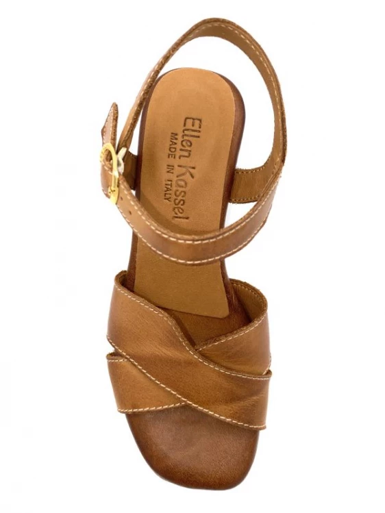 Sandale En Cuir Cognac à Talon | Petite Pointure Femme | Ellen Kassel Cognac 7 Sandale En Cuir Cognac à Talon | Petite Pointure Femme | Ellen Kassel Cognac – Image 7