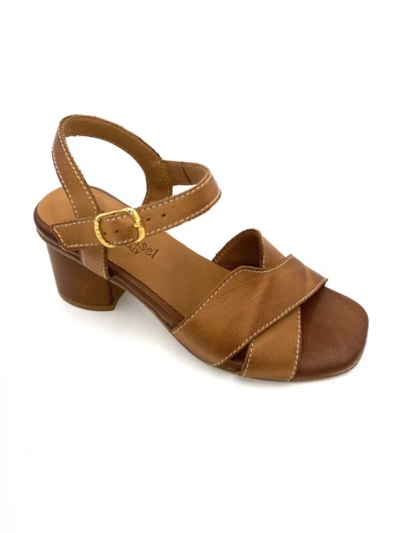 Sandale En Cuir Cognac à Talon | Petite Pointure Femme | Ellen Kassel Cognac 1 Sandale En Cuir Cognac à Talon | Petite Pointure Femme | Ellen Kassel Cognac