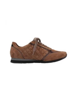 Basket Plate à Lacet En Velours Caramel | Petite Taille Femme | Semler Caramel -Women Calvin Klein Clothing popular shop rosa 5133 chevre velours car semler 2