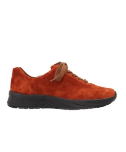 Sneakers En Velours Orange Confortable | Petite Pointure Femme | Semler Orange